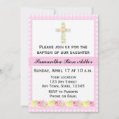 Girl Baptism Invitation Kaart (Voorkant)