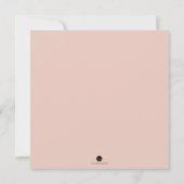 Girl Baptism Invitation Pink Lace Kaart (Achterkant)