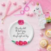 Girl Baptism Papieren Bordje (Feest)