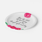 Girl Baptism Papieren Bordje (Gekanteld)