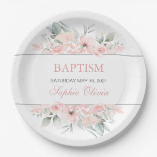 Girl Baptism Party Supplies Tablet Papieren Bordje