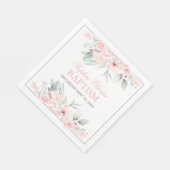 Girl Baptism Personalized Party Napkin Servet (Hoek)