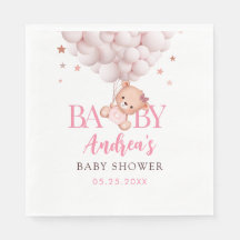 Girl Barly Wait Pink Beer Baby shower Napkins