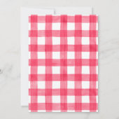 Girl Barnyard Pink Farm Animals Baby shower Kaart (Achterkant)