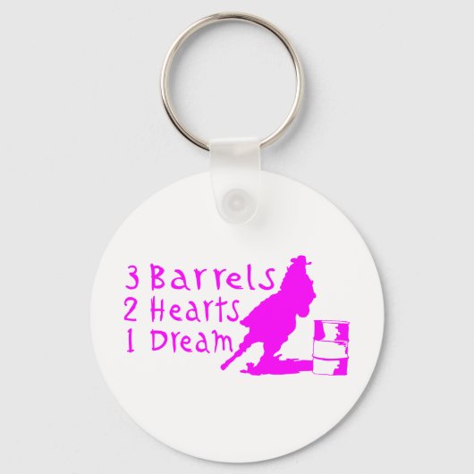 GIRL BARREL RACING SLEUTELHANGER (Voorkant)