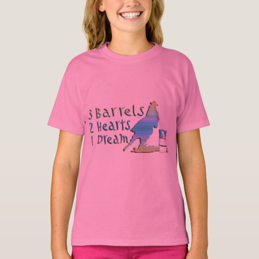 GIRL BARREL RACING T-SHIRT (Voorkant)