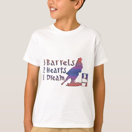 GIRL BARREL RACING T-SHIRT (Voorkant)