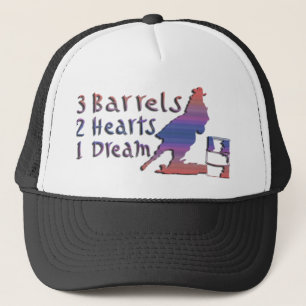 GIRL BARREL RACING TRUCKER PET