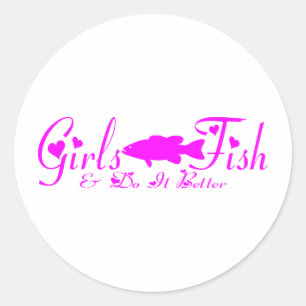GIRL BASS VIST RONDE STICKER