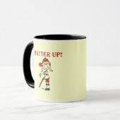 Girl Batter Up Tshirts en Gifts Mok (Voorkant links)