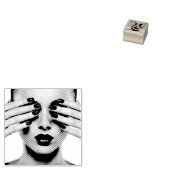 Girl Beauful Lady Makeup Acrylnagels Rubberstempel (Gestempeld)
