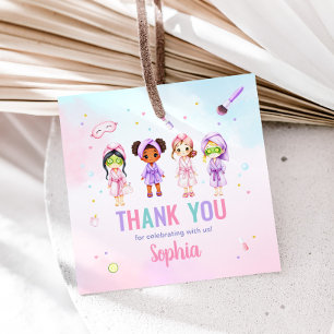 Girl Beauty Spa Party Verjaardagsfeestje Plein Bedankjes Labels