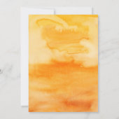 Girl Bee First Birthday Invitation Kaart (Achterkant)