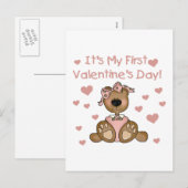 Girl Beer 1e Valentijnsdag Feestdagenkaart (Voorkant / Achterkant)