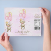 Girl Beer Baby shower Chip Bag Wrapper Flyer (Hand)