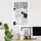 Girl & Beer Seward, Alaska 1912 Poster (Thuiskantoor)