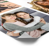 Girl Besties 10 foto's aangepaste tekst zwart lett Poster (Hoek)