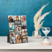 Girl Besties 11 foto's collage script witte letter Fotoplaat (Zijkant)