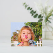 Girl Bgloebels Briefkaart (Staand voorkant)