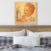  GIrl Bidden tot de Heilige Maagd Maria Canvas Afdruk (Insitu (Slaapkamer))