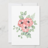 Girl Birth Announcement Flower Photo Card Aankondiging (Achterkant)