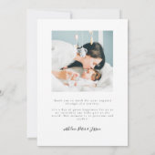 Girl Birth Announcement-kaart | Wilde bloem Aankondiging (Achterkant)