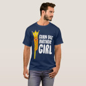 Girl Birthday Corn Dog Costume Corn Dog T-shirt (Voorkant volledig)