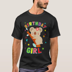 Girl Birthday Koala Beer studeert deel voor kinder T-shirt