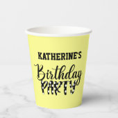 Girl Birthday Party Papieren Bekers (Voorkant)
