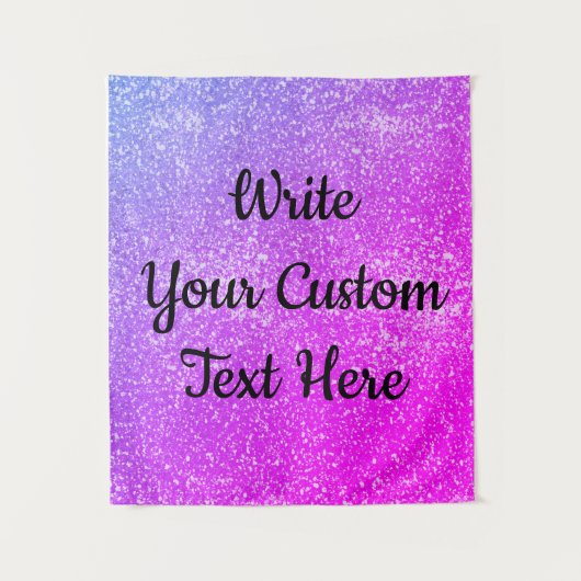 Girl Birthday Party Photo Booth Backdrop Sparkle Wandkleed (Voorkant)