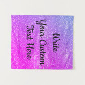 Girl Birthday Party Photo Booth Backdrop Sparkle Wandkleed (Voorkant (horizontaal))