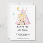 Girl Birthday Slumber Party Kaart (Voorkant)