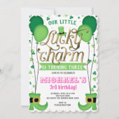 Girl Birthday, St Patrick's Day, Lucky Charm Kaart (Voorkant)