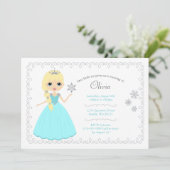 Girl Birthday-uitnodigingen Kaart (Staand voorkant)