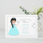 Girl Birthday-uitnodigingen Kaart (Staand voorkant)