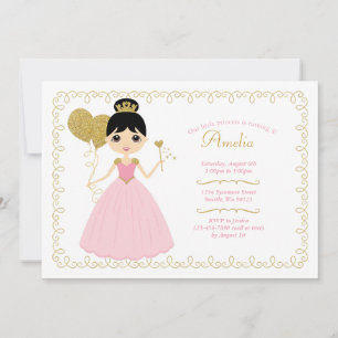 Girl Birthday-uitnodigingen Kaart