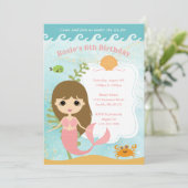 Girl Birthday-uitnodigingen Kaart (Staand voorkant)