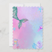 Girl Birthday-uitnodigingen Kaart (Achterkant)