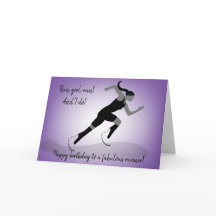 Girl Blade Runner Verjaardag Kaart