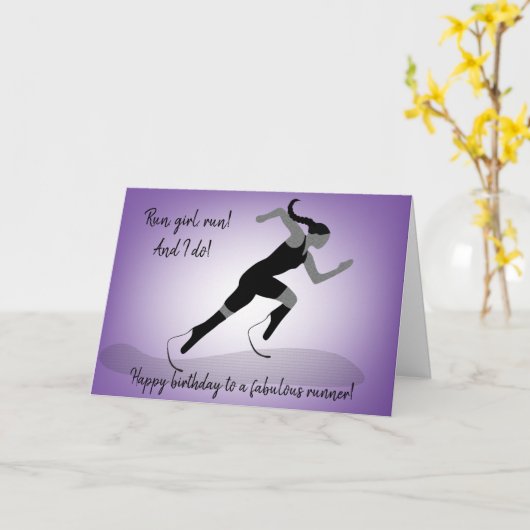 Girl Blade Runner Verjaardag Kaart (Gele Bloem)