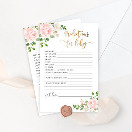 Girl Blush floral predictions for baby