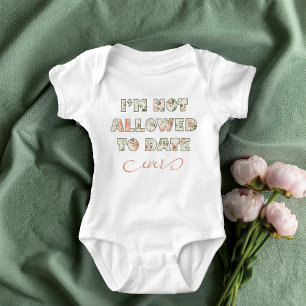 Girl Blush Pink Sage Green Floral Grappig Quote Romper