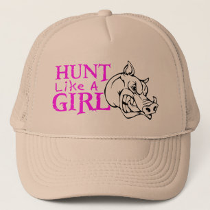 GIRL BOAR HUNDING TRUCKER PET