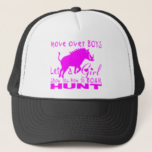 GIRL BOAR HUNDING TRUCKER PET