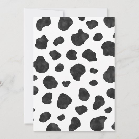 Girl Boerderij Invitation - Boerderij Birthday for Kaart (Achterkant)