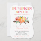 Girl Boho Pumpkin Baby shower nodigt Kaarten uit (Voorkant)