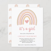 Girl Boho Rainbow Budget Baby shower (Voorkant / Achterkant)