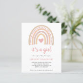 Girl Boho Rainbow Budget Baby shower (Staand voorkant)