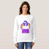 Girl Boss Basic Sweatshirt  Witte Kleur  (Voorkant volledig)