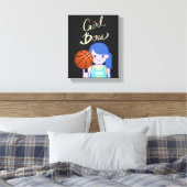 Girl Boss Basketbal Canvas Afdruk (Insitu (Slaapkamer))